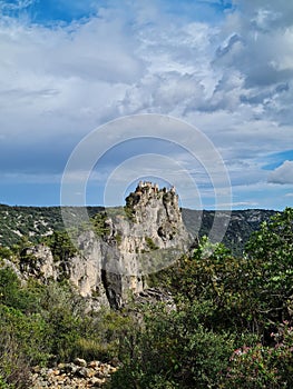 Nature at the mountains in South France. (Saint-Guilhem-le-DÃ©sert) photo