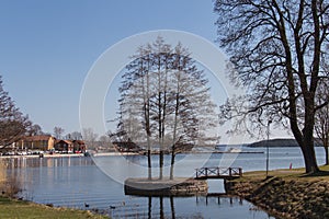 Nature near Gripsholm Castle in spring, Mariefred, Sweden.