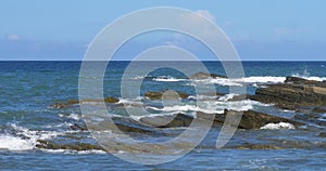 Nature Ocean swirl wave in Badouzi Fishing port, Taiwan Taipei