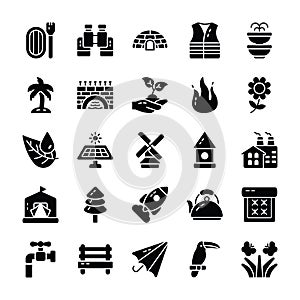 Nature And Outdoor Glyph Icons