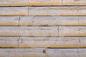 Close up a pattern of weaved bamboo bridge