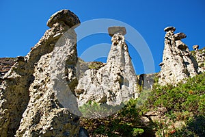 Nature phenomenon and nature miracle Stone Mushrooms rocks in Al