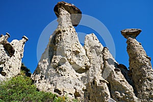 Nature phenomenon and nature miracle Stone Mushrooms rocks in Al