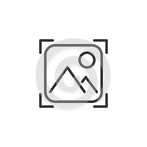 Nature Photo outline icon