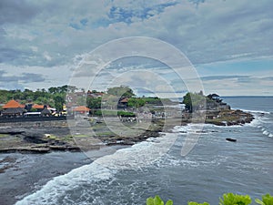 Nature photography view fog rain in Tanah Lot Bali Indonesia Destinations old culture History village