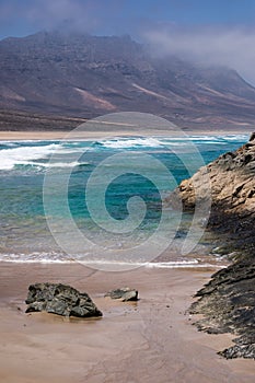 Nature poster. Beach and ocean