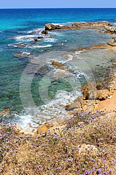 Nature reserve Achziv in the Western Galilee, Israel