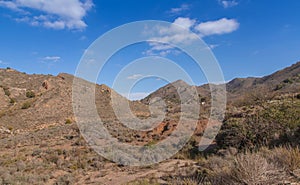 Nature reserve area Landscape southeastern Spain