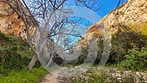 Nature and rock walls. photo