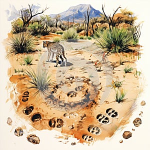 Nature's Autographs: Unraveling the Language of Animal Tracks photo