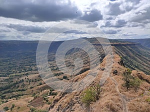 Nature`s Beauty Pattern In Sahyadri Ranges In India