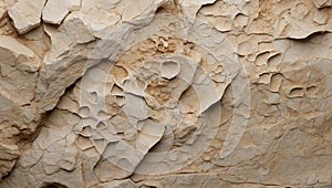 Nature\'s Chronicle: Fossilized Limestone Artistry. AI generate