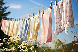 Nature\'s Laundry: A Maternal Banner of Soft Clothing and Poisono