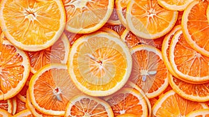 nature's symmetry with a seamless pattern of orange slices forming an eye-catching background. SEAMLESS PATTERN