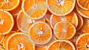 nature's symmetry with a seamless pattern of orange slices forming an eye-catching background. SEAMLESS PATTERN