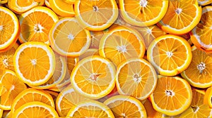 nature's symmetry with a seamless pattern of orange slices forming an eye-catching background. SEAMLESS PATTERN