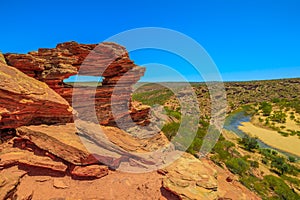 Nature`s Window Kalbarri aerial