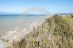 Nature scenics in Quiberville, Normandy region in northern France