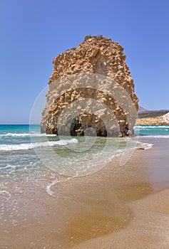 Nature sculpture, Fyriplaka beach, Milos, Greece photo