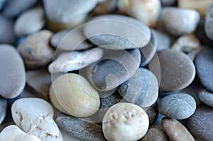 Nature sea beach stone pebbles, abstract texture background