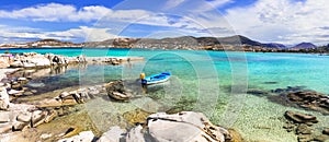 Nature and sea of Paros island , Greece