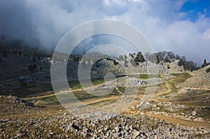 Nature of south Turkey, Cukur Yayla high plateau in Kemer area on the Lycian way