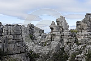 Nature Spot torcal of Antequera in the province of Malaga, Andaluci