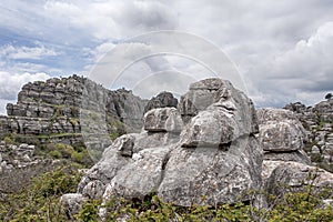 Nature Spot torcal of Antequera in the province of Malaga, Andaluci