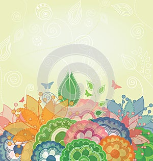 Nature Spring Vector Background