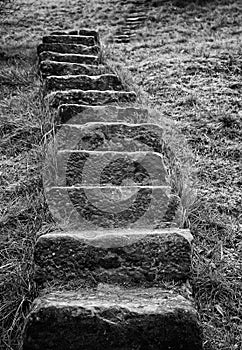 Nature stone stairs Qq