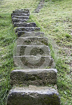 Nature stone stairs