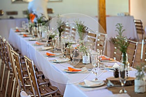 Nature Style Dinner Table Setting