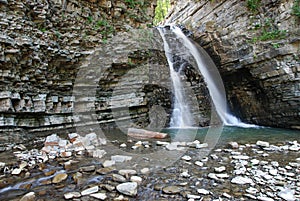 Carpathians. Bukhtivetsky waterfall