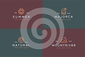 Nature Theme Holiday Logo Badge