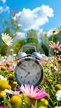 Nature themed alarm clock marks end of daylight saving time as summer transitions to fall