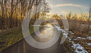 Nature Trail Panorama in Cedar Falls, Iowa