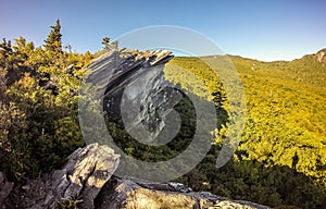 Nature trail scenes to calloway peak north carolina