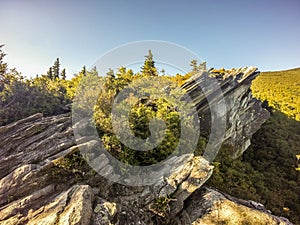 Nature trail scenes to calloway peak north carolina photo