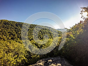 Nature trail scenes to calloway peak north carolina photo