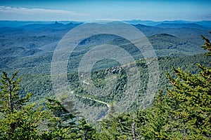 Nature trail scenes to calloway peak north carolina photo