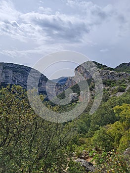 Nature and trekking at the mountains in South France. (Saint-Guilhem-le-DÃ©sert) photo