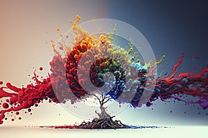 Nature through various styles of tree art! From color art to digital, these stunning images capture the essence of the nature.