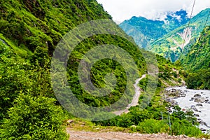 Nature view in Annapurna Conservation Area, Nepal