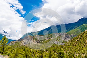 Nature view in Annapurna Conservation Area, Nepal