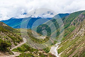 Nature view in Annapurna Conservation Area, Nepal
