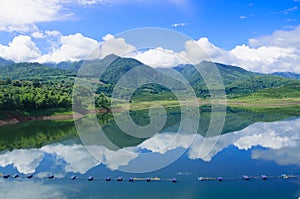 Nature of view Mountains and water in northern Thailand