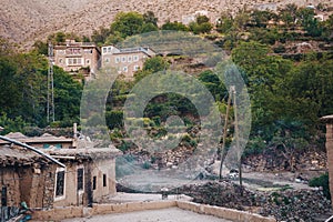 The nature of the village of Amsouzart in Morocco