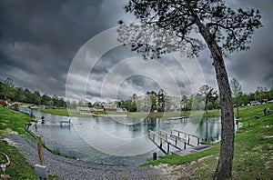 Nature at vortex springs florida on rainy day