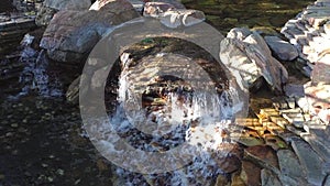 Nature waterfall in deep forest, in national park