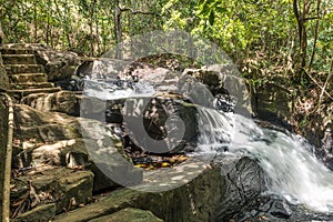 Nature with waterfall and stream in Itacare